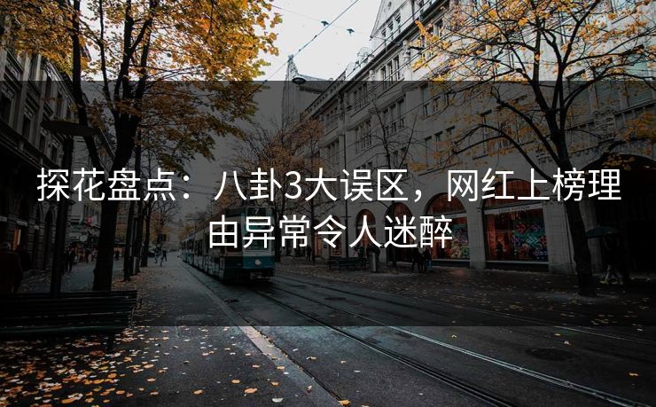 探花盘点：八卦3大误区，网红上榜理由异常令人迷醉