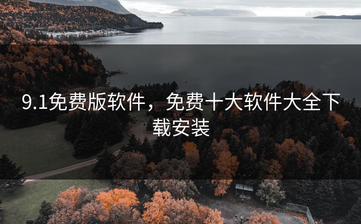 9.1免费版软件，免费十大软件大全下载安装